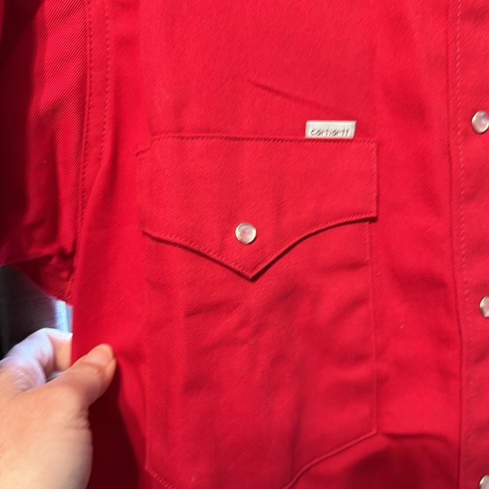 Mens rugged outfits wear carhartt button up shirt - Picture 2 of 8
